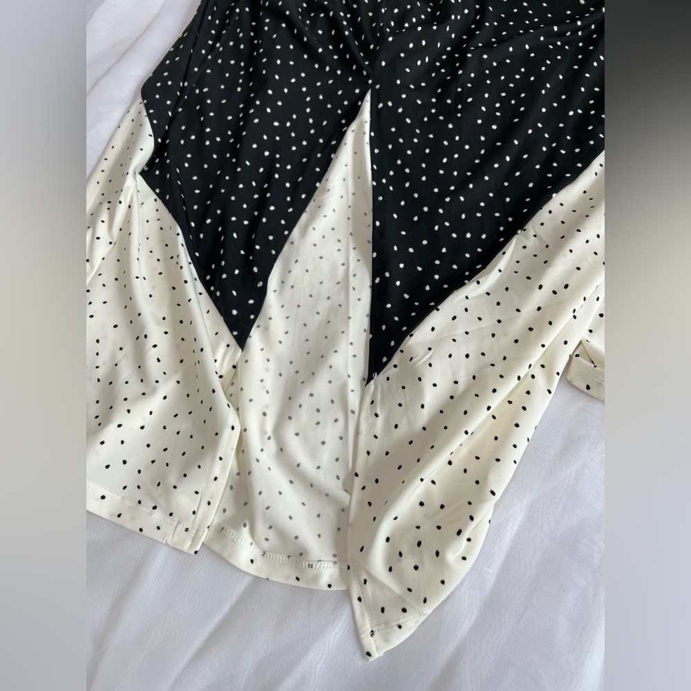 NWT Torrid Maxi Studio Knit Mix Print Polka Dot Block Color Dress Size 2X - Picture 11 of 12